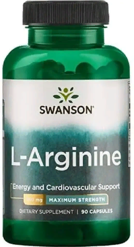 

Swanson L-Arginine 850 mg Аргінін 90 капсул