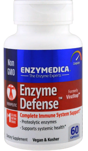 Акція на Enzymedica Enzyme Defense Протеолитические ферменты 60 капсул від Stylus