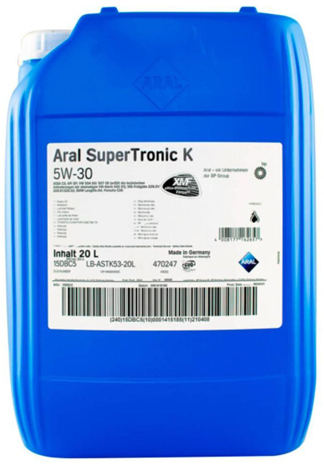 Акція на Моторное масло Aral Super Tronic K 5W-30 20 л від Stylus