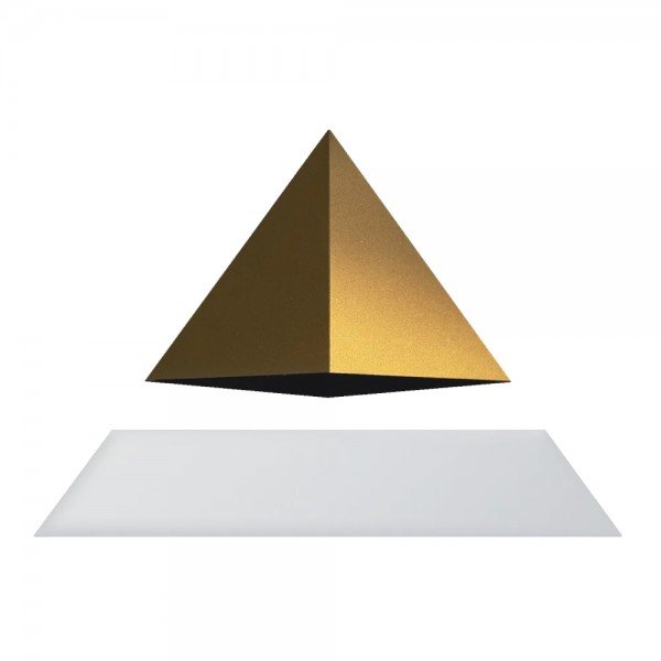 Акція на Левитирующая пирамида Flyte белая основа золотистая пирамида (01-PY-WGD-V1-0) від Stylus