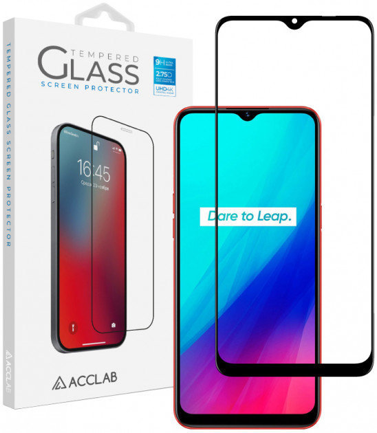 

Acclab Tempered Glass Full Glue Black for Realme С11