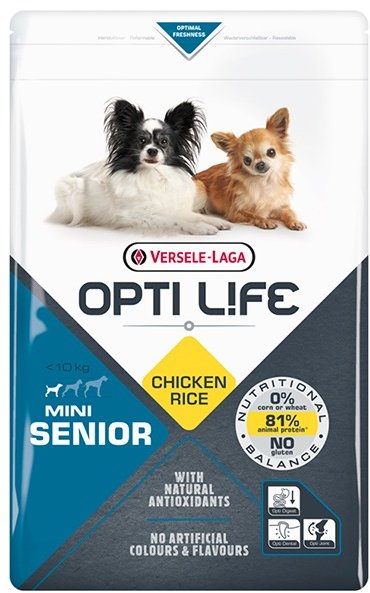 

Сухой корм Opti Life Senior Mini для пожилых собак мини и малых пород 2.5 кг (59196)