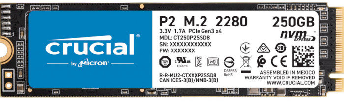 

Crucial 250GB (CT250P2SSD8)