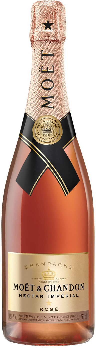 Акція на Шампанское Moet + Chandon «Nectar Imperial Rose» (сухое, розовое) 0.75 л від Stylus