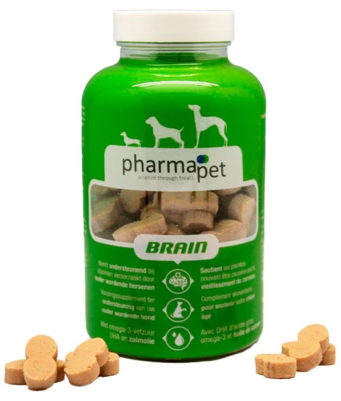 Акція на Пищевая добавка Pharma Pet Brain для поддержки работы мозга стареющих собак 235 г (011204) від Stylus