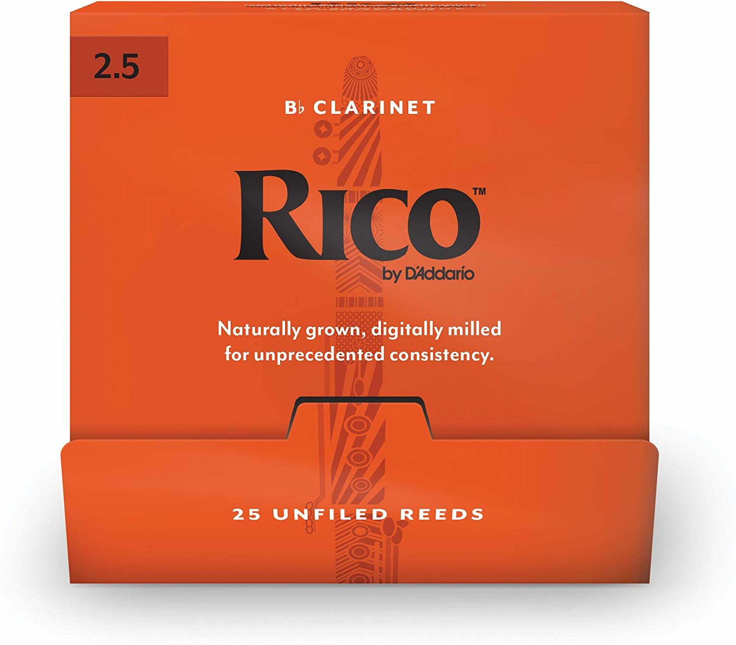 

Тростини для кларнета D'addario Rico - Bb Clarinet #2.5 - 25 Box