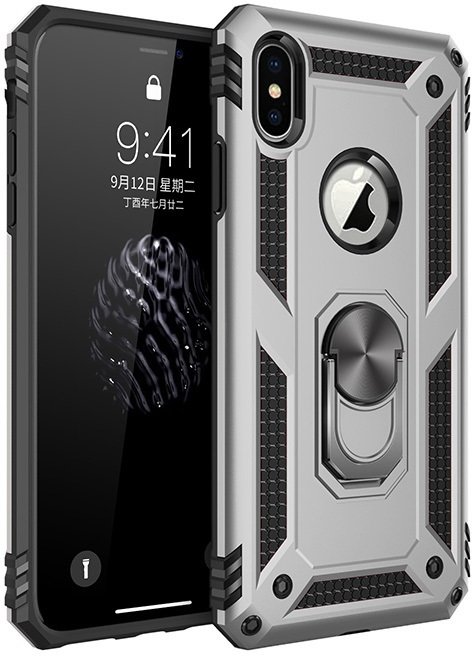 

Mobile Case Shockproof Serge Magnetic Ring Silver for Samsung A305 Galaxy A30 / A205 Galaxy A20 2019