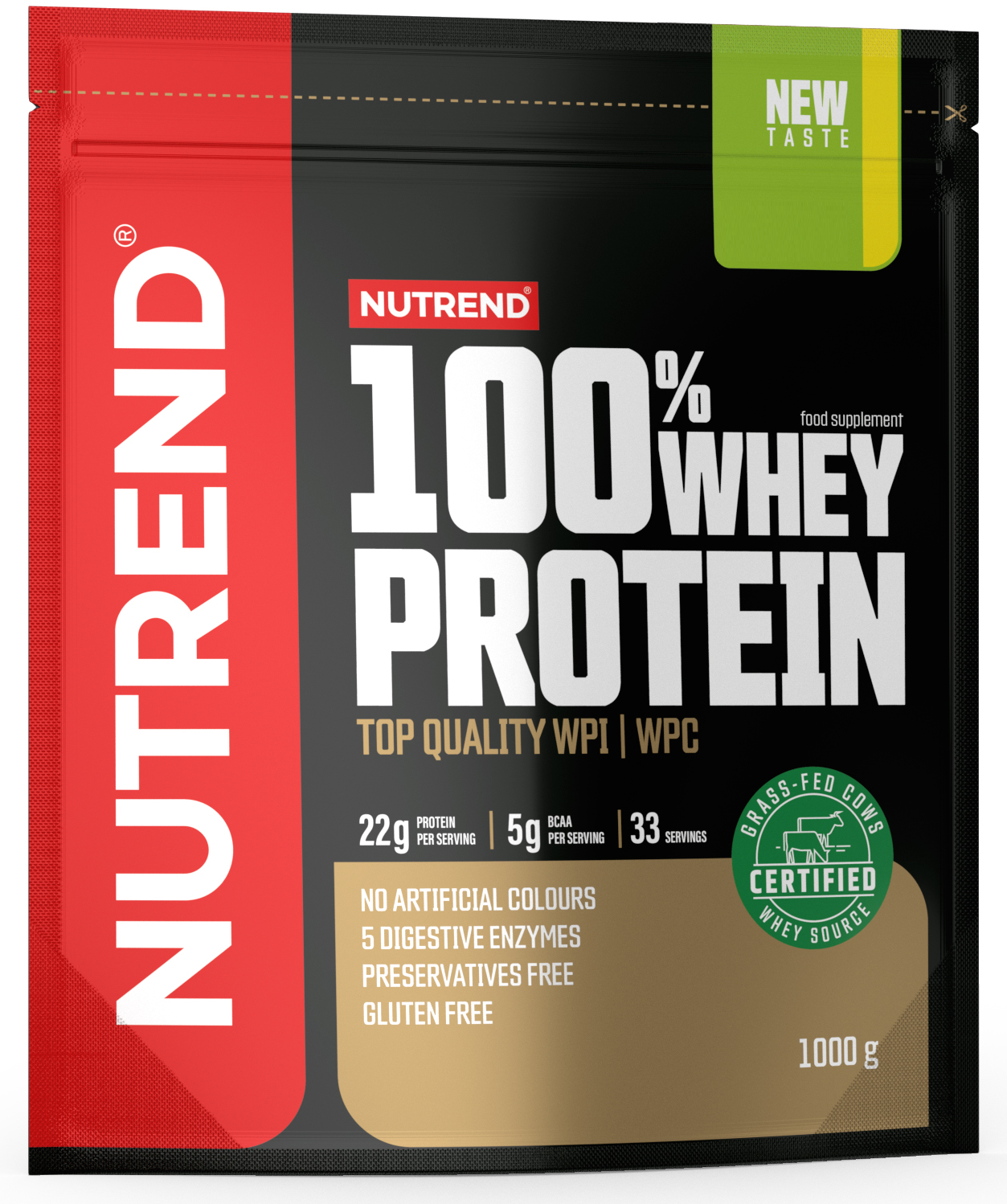 

Nutrend 100% Whey Protein 1000 g /33 servings/ Raspberry