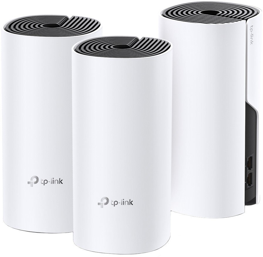 Акція на TP-Link Deco E4 3 pcs AC1200, 2xFE LAN/WAN, MESH, MU-MIMO, Beamformi (DECO-E4-3-PACK) від Stylus