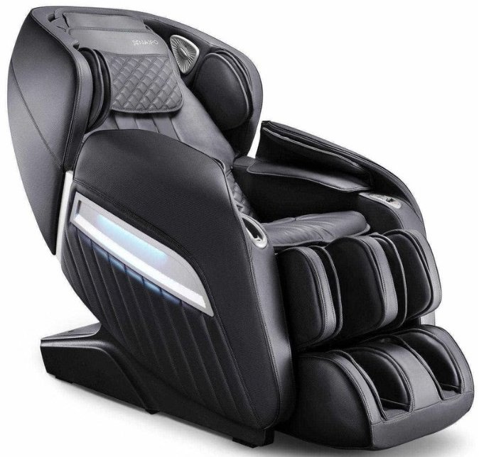 Акція на Массажное кресло Naipo MGC-A350 Full Body Music Massage Chair с массажем для ног черное (MGC-A350) від Stylus