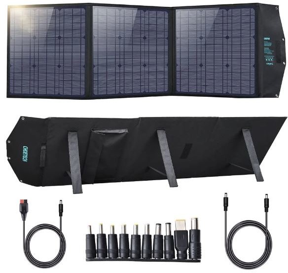 Акція на Choetech 120W Foldable Solar Charger Panel 1x DC/1 x USB-C/2 x USB-A від Stylus