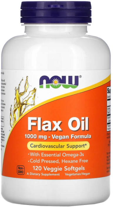 

Now Foods Flax Oil Лляна олія 1000 мг 120 капсул