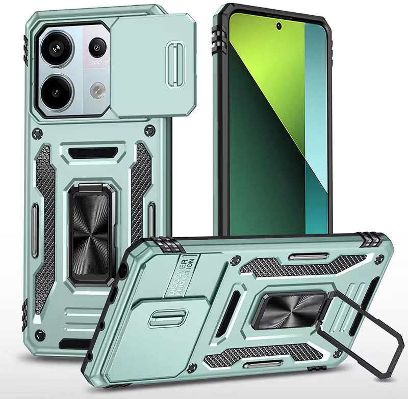 

Mobile Case Camshield Army Ring Light Green для Xiaomi Redmi Note 13 Pro 4G / Poco M6 Pro 4G