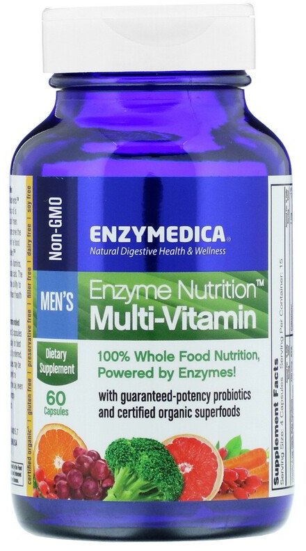 

Enzymedica Multi-Vitamin Enzyme Nutrition Мультивитамины для мужчин 60 капсул