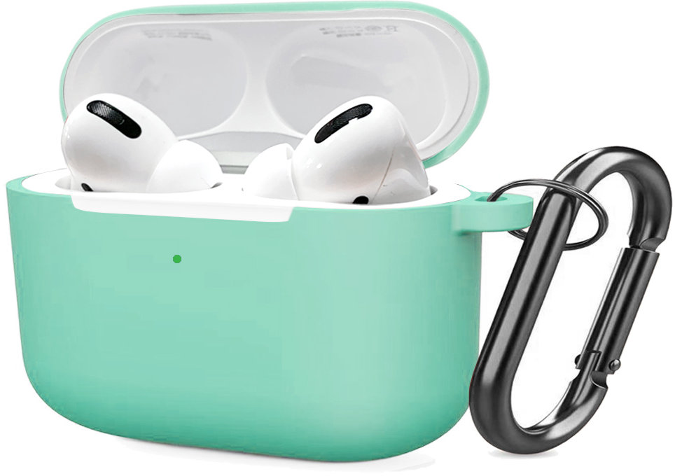 Акция на Чохол для навушників Tpu Case with Belt Coastal Blue for Apple AirPods Pro от Y.UA