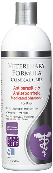 Акція на Шампунь Veterinary Formula Antiparasitic & Antiseborrheic Shampoo антипаразитарні і антісеборейний для собак 3.8 л (43913) від Y.UA