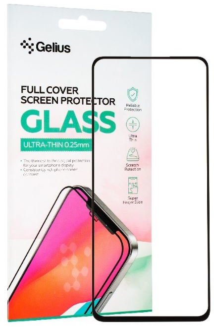 

Gelius Tempered Glass Full Cover Ultra Thin 0.25mm Black for Realme C55