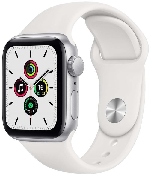 

Apple Watch Se 44mm Gps Silver Aluminum Case with White Sport Band (MYDQ2)