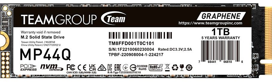 

Team MP44Q 1 Tb (TM8FFD001T0C101)