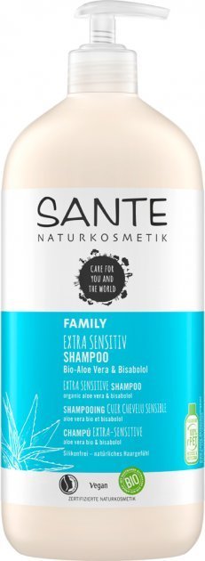 

Sante Family Extra Sensitive Shampoo БИО-Шампунь для чувствительной кожи головы алоэ вера и бисаболол 950 ml