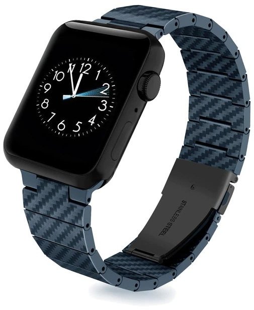 

COTEetCI W76 Carbon Fiber Pattern Strap Blue (22008-BL) for Apple Watch 42/44/45/49mm