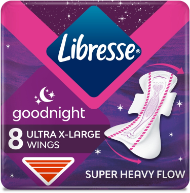 

Libresse Ultra Goodnight extra wings Гигиенические прокладки 8 шт.