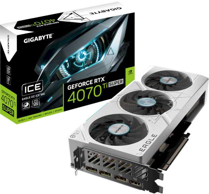 Акція на Gigabyte GeForce Rtx 4070 Ti Super Eagle Oc Ice 16G (GV-N407TSEAGLEOC ICE-16GD) від Stylus