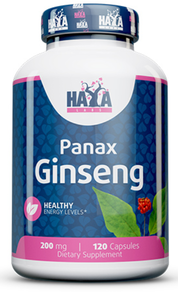 

Haya Labs Panax Ginseng 200 мг Корень женьшеня 120 капсул