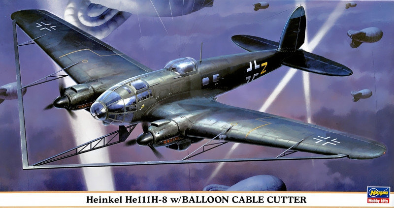 

Бомбардировщик Hasegawa HA00929 He111H-8 w/BALLOON Cable