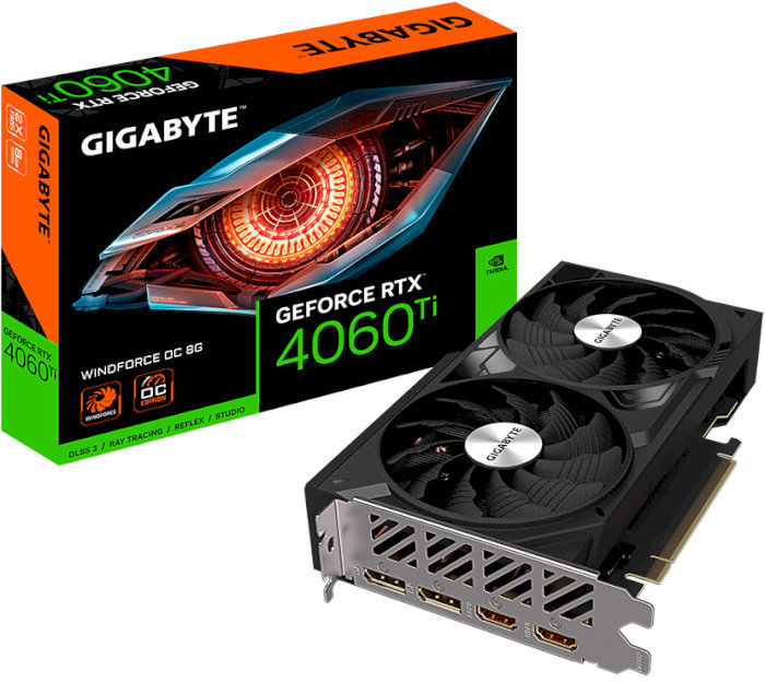 Акція на Gigabyte GeForce Rtx 4060 Ti Windforce Oc 8G (GV-N406TWF2OC-8GD) від Stylus