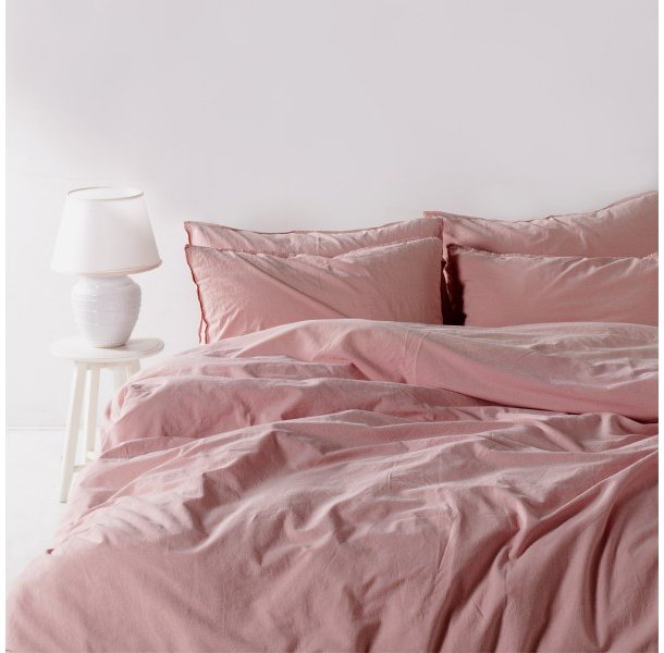 Акція на SoundSleep Stonewash Adriatic pastel pink пастельно-рожевий, Двохспальний євро (92370838) від Y.UA