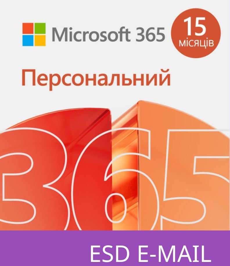 

Microsoft 365 Personal 32/64 AllLngSub PKLic 15 місяців Online Конверт (QQ2-01237-ESD)