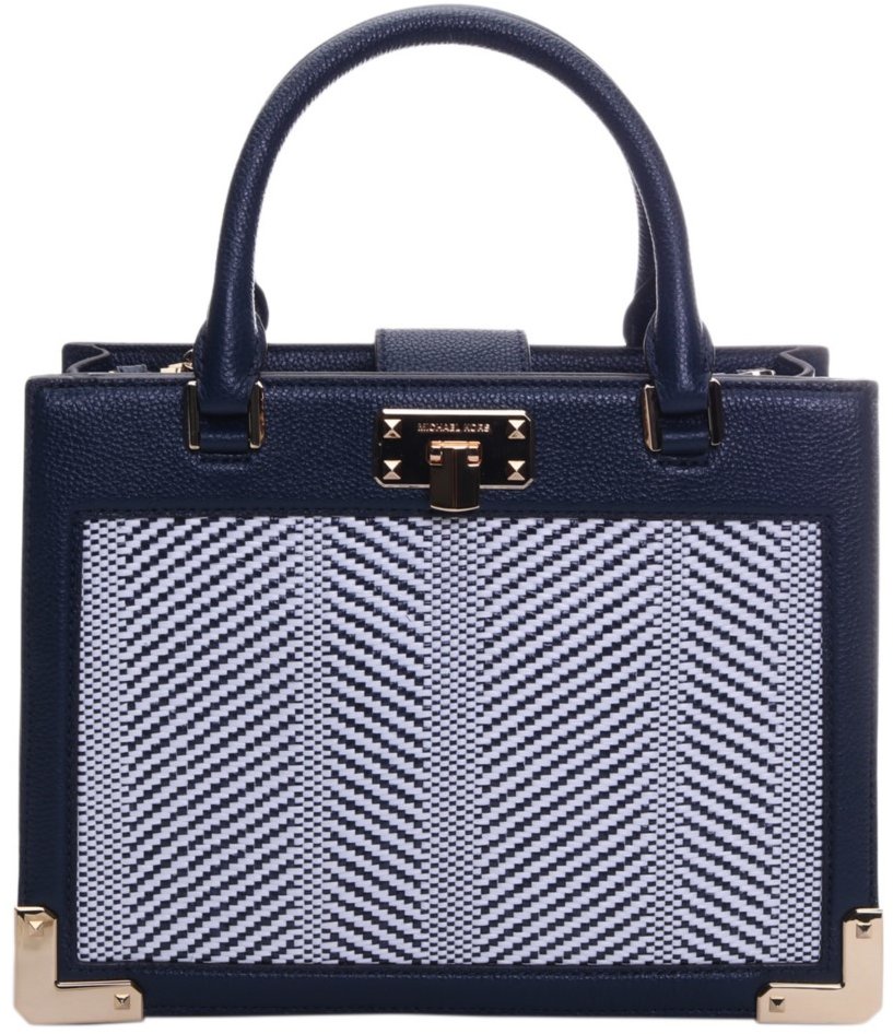 

Жіноча сумка тоут Michael Kors синя (192877346586)