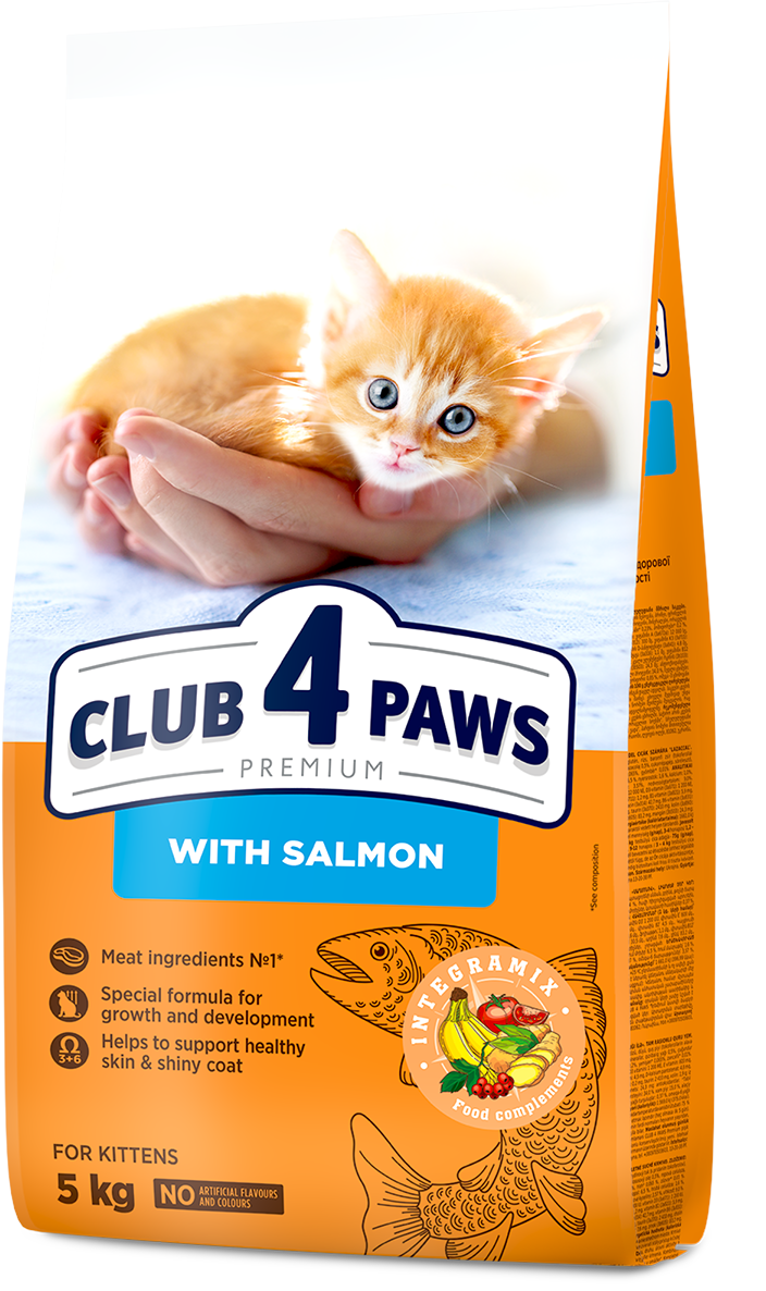 Акція на Сухой корм Club 4 Paws Premium for kittens c лососем для котят 5 кг (4820215369480) від Stylus