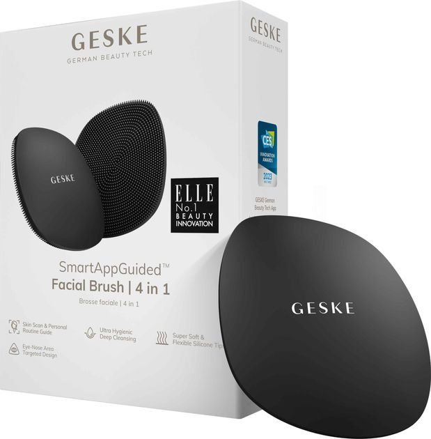 Акція на Щетка для лица Geske Facial Brush 4 в 1 Gray (GK000018GY01) від Stylus