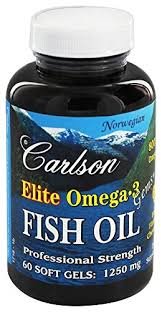 

Carlson Labs Elite Omega-3 Gems 1250 mg 60 Soft Gels Lemon Омега-3