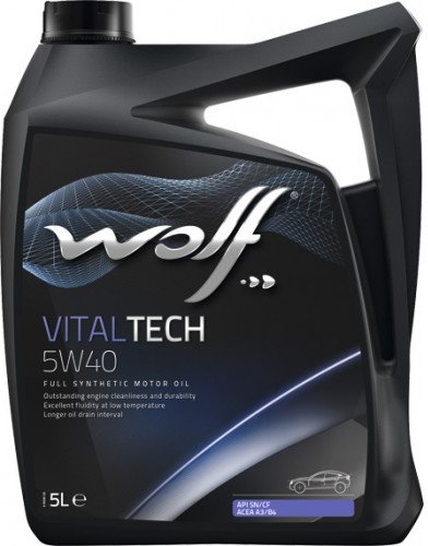 

Моторное масло Wolf Vitaltech 5W40 5л