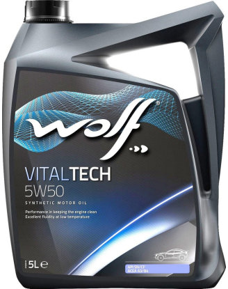 

Моторное масло Wolf Vitaltech 5W50 5л