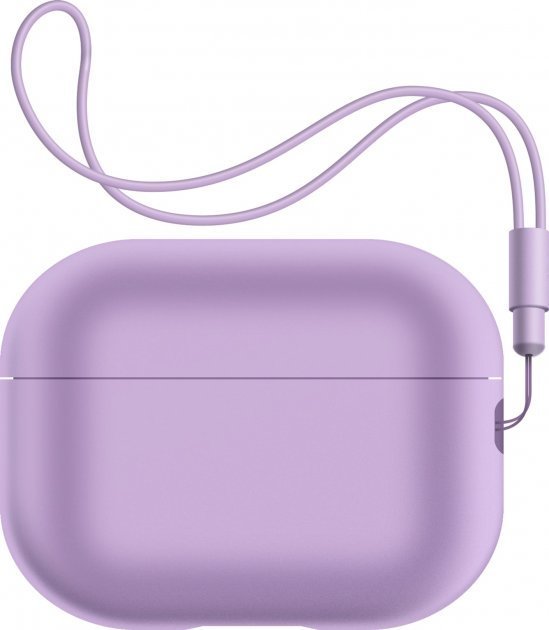 Акція на Чохол ArmorStandart Silicone Case with straps Pink Purple (ARM68613) для Apple Airpods Pro 2 від Y.UA
