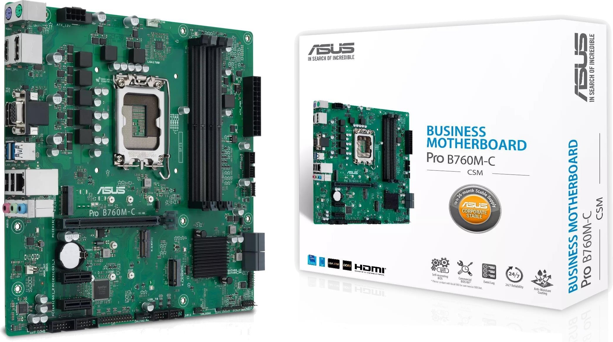 

Asus Pro B760M-C-CSM