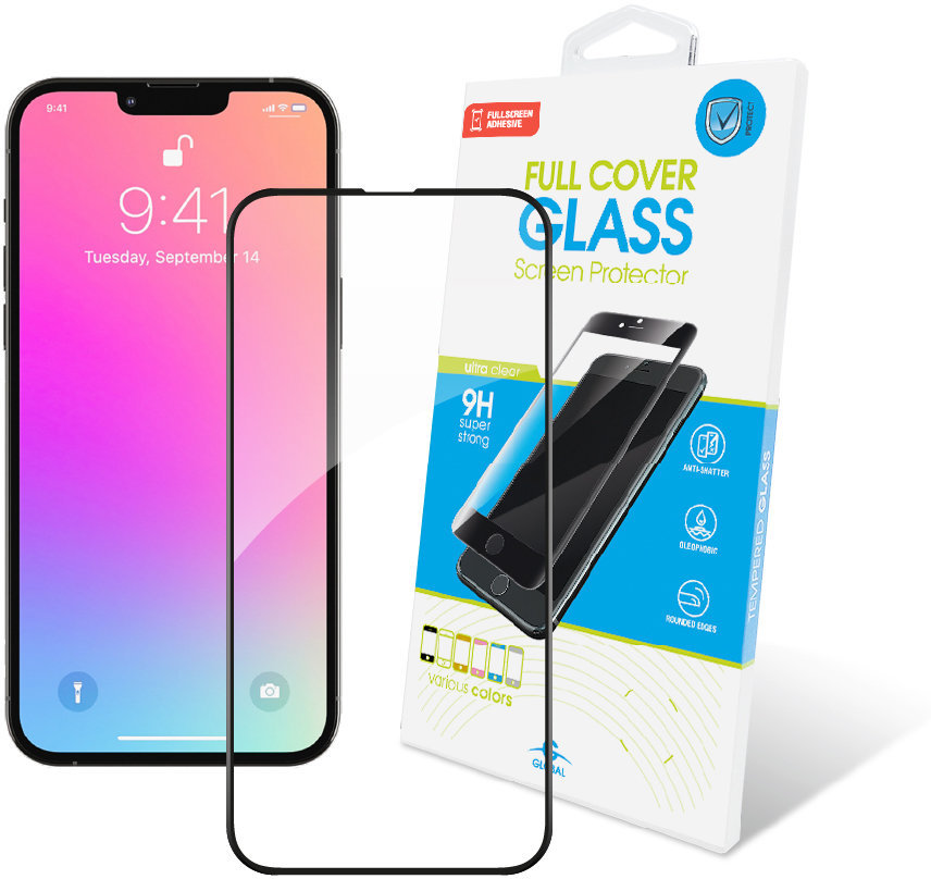 

Global Tempered Glass Full Glue Black for iPhone 14 Plus | 13 Pro Max