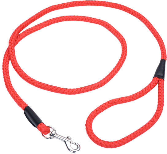 Акція на Круглый поводок Coastal Rope Dog Leash для собак красный 1.8 м від Stylus