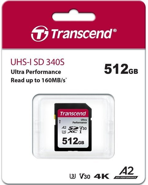 Акція на Transcend 512GB Sdxc Class 10 UHS-I U3 A2 V30 (TS512GSDC340S) від Stylus