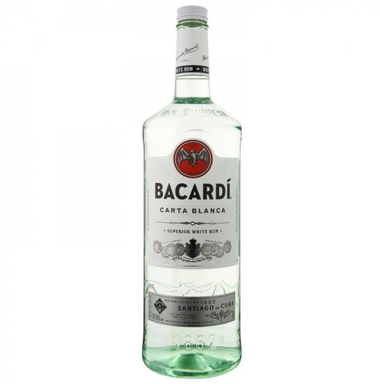 

Ром Bacardi Carta Blanca от 6 месяцев выдержки 1л 40% (PLK5010677015738)