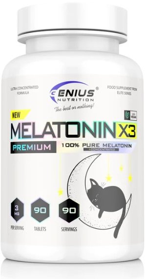 Акція на Genius Nutrition Melatonin-X3 Мелатонин Х3 90 таблеток від Stylus