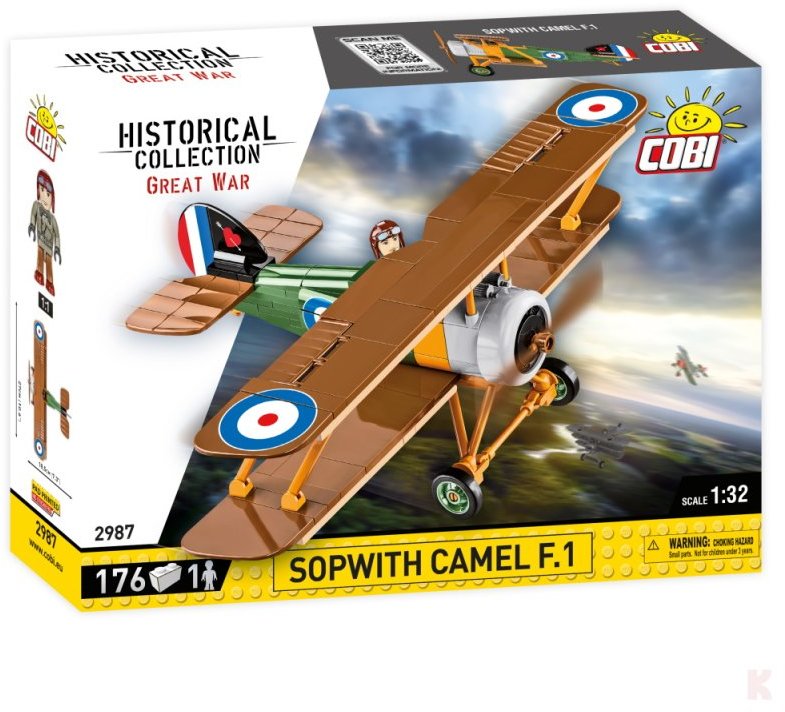 Акция на Конструктор Cobi Первая Мировая Война Самолет Sopwith Camel F.1, 176 деталей от Stylus