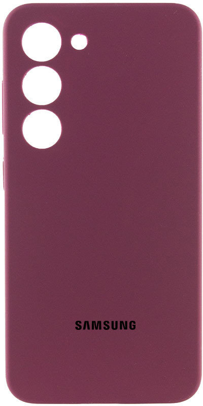 

Lakshmi Premium Silicone Case з Logo Full Camera Plum Samsung S926 Galaxy S24 Plus