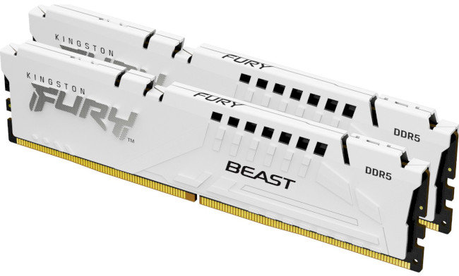 Акція на Kingston Fury 32 Gb DDR5 6400 MHz Beast White (KF564C32BW-32) від Stylus