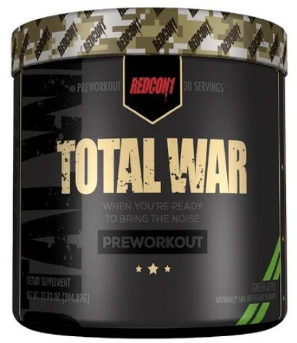 

Предтренировочный комплекс Redcon1 Pre-workout Total War 441 g /30 serving/ Green Apple