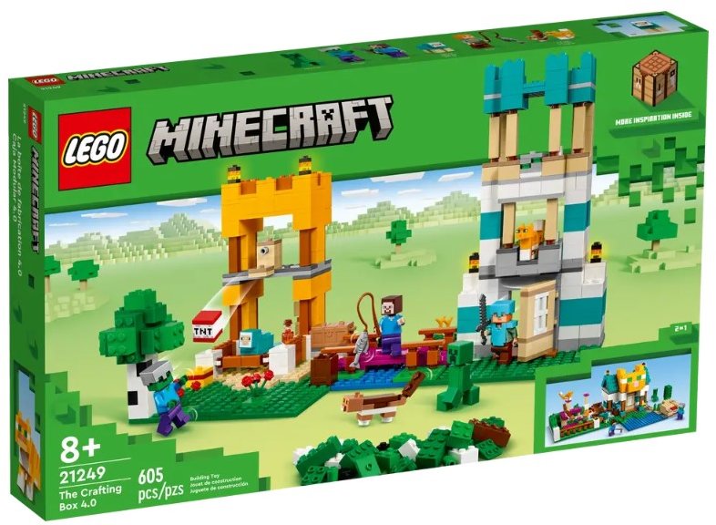 Акция на Конструктор Lego Minecraft Коробка для творчості 4.0 605 деталей (21249) от Y.UA